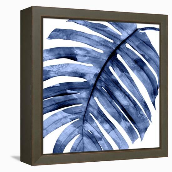 Tropical Indigo Palm II-Melonie Miller-Framed Stretched Canvas