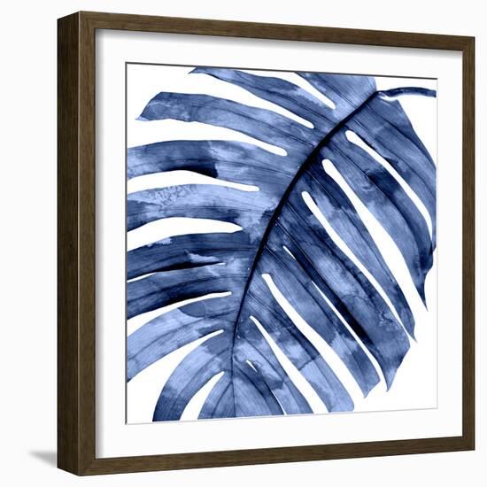 Tropical Indigo Palm II-Melonie Miller-Framed Art Print