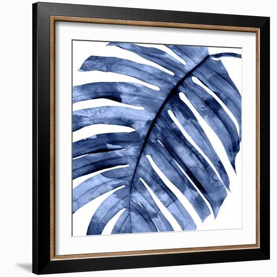 Tropical Indigo Palm II-Melonie Miller-Framed Art Print