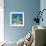 Tropical Island above and Bellow Water-BlueOrange Studio-Framed Photographic Print displayed on a wall