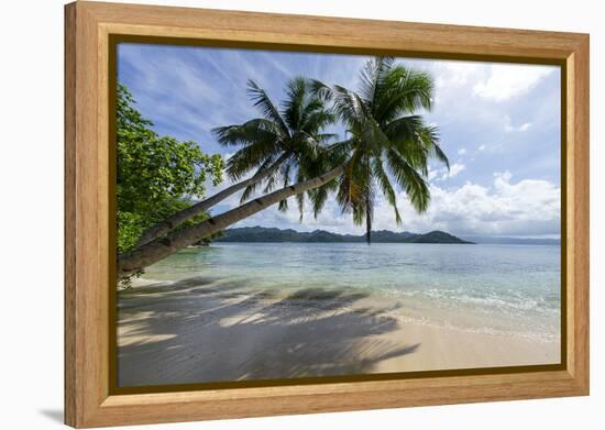 Tropical Island Beach at Matangi Island Resort, Vanua Levu, Fiji, Pacific-Louise Murray-Framed Premier Image Canvas