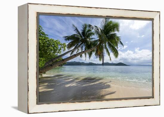 Tropical Island Beach at Matangi Island Resort, Vanua Levu, Fiji, Pacific-Louise Murray-Framed Premier Image Canvas