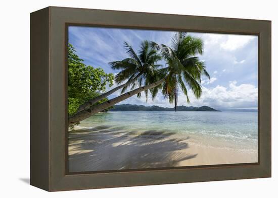 Tropical Island Beach at Matangi Island Resort, Vanua Levu, Fiji, Pacific-Louise Murray-Framed Premier Image Canvas