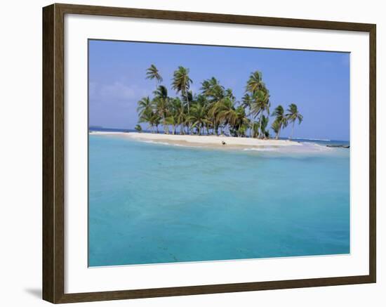 Tropical Island, Iles Los Grillos, Rio Sidra, San Blas Archipelago, Panama, Central America-Bruno Morandi-Framed Photographic Print