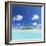 Tropical island, South Male Atoll, Kaafu Atoll, Maldives-Ian Trower-Framed Photographic Print