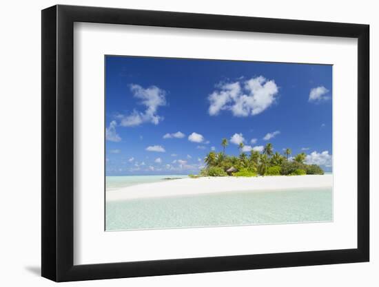 Tropical island, South Male Atoll, Kaafu Atoll, Maldives-Ian Trower-Framed Photographic Print