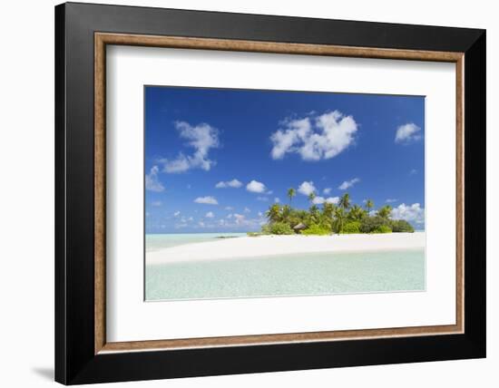 Tropical island, South Male Atoll, Kaafu Atoll, Maldives-Ian Trower-Framed Photographic Print