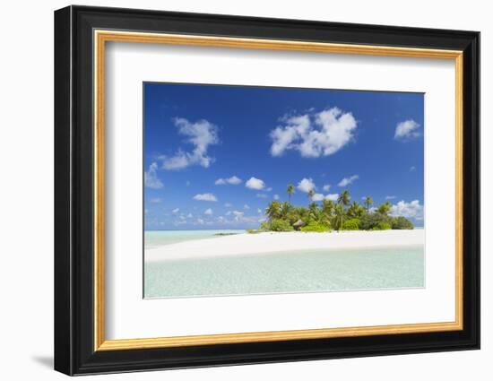 Tropical island, South Male Atoll, Kaafu Atoll, Maldives-Ian Trower-Framed Photographic Print
