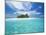 Tropical Island Surrounded By Lagoon, Maldives, Indian Ocean, Asia-Sakis Papadopoulos-Mounted Photographic Print