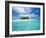 Tropical Island Surrounded By Lagoon, Maldives, Indian Ocean, Asia-Sakis Papadopoulos-Framed Photographic Print