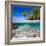 Tropical Island under and Above Water-Blueorangestudio-Framed Photographic Print