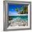 Tropical Island under and Above Water-Blueorangestudio-Framed Photographic Print