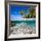 Tropical Island under and Above Water-Blueorangestudio-Framed Photographic Print