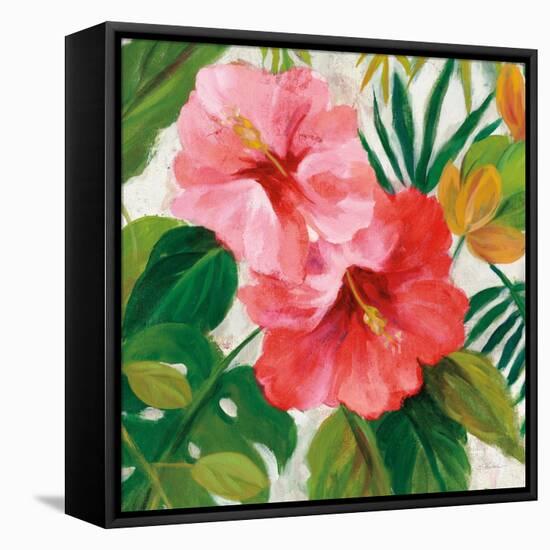 Tropical Jewels I v2 Pink Crop-Silvia Vassileva-Framed Stretched Canvas