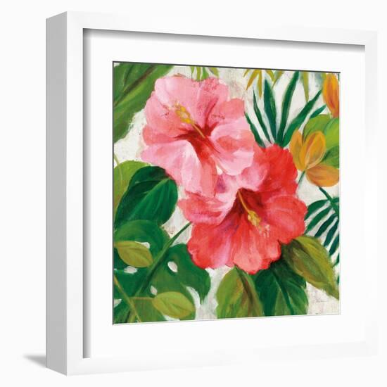 Tropical Jewels I v2 Pink Crop-Silvia Vassileva-Framed Art Print