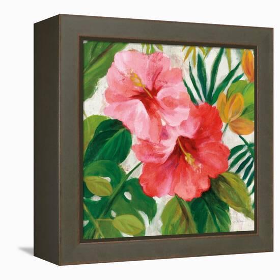 Tropical Jewels I v2 Pink Crop-Silvia Vassileva-Framed Stretched Canvas