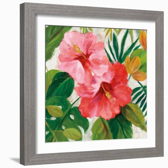 Tropical Jewels I v2 Pink Crop-Silvia Vassileva-Framed Art Print