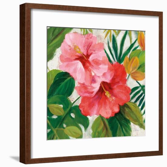 Tropical Jewels I v2 Pink Crop-Silvia Vassileva-Framed Art Print