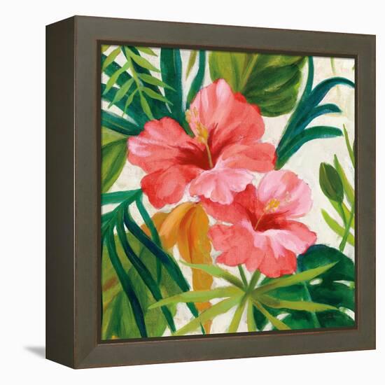 Tropical Jewels II v2 Pink Crop-Silvia Vassileva-Framed Stretched Canvas