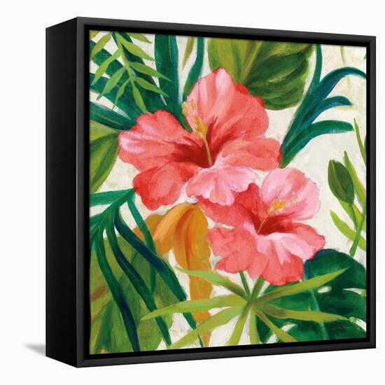 Tropical Jewels II v2 Pink Crop-Silvia Vassileva-Framed Stretched Canvas