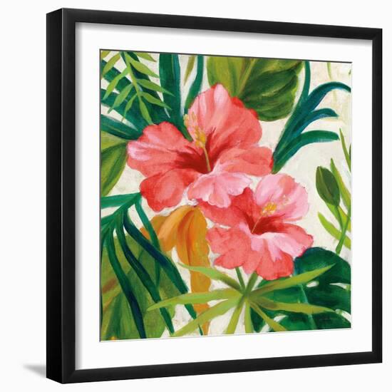 Tropical Jewels II v2 Pink Crop-Silvia Vassileva-Framed Art Print