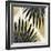 Tropical Leaves Golden 1-Kimberly Allen-Framed Art Print