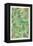 Tropical Leaves in Greens-Cat Coquillette-Framed Stretched Canvas