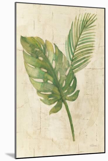 Tropical Leaves Neutral-Albena Hristova-Mounted Art Print