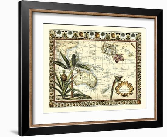 Tropical Map of East Indies-Vision Studio-Framed Art Print