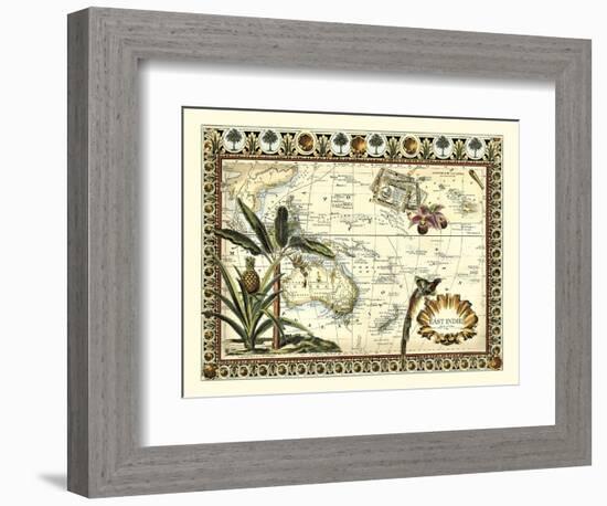 Tropical Map of East Indies-Vision Studio-Framed Art Print