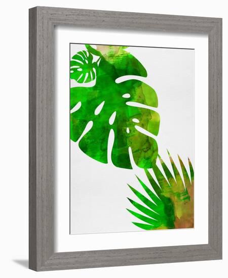 Tropical Monstera-Jasmine Woods-Framed Art Print
