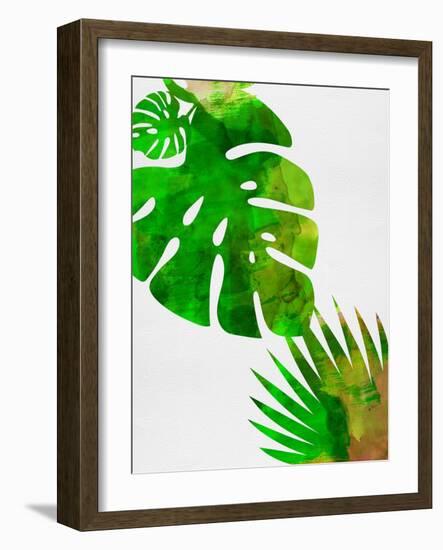 Tropical Monstera-Jasmine Woods-Framed Art Print