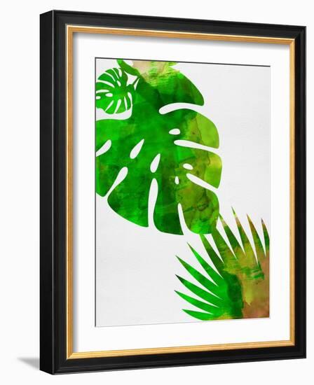 Tropical Monstera-Jasmine Woods-Framed Art Print