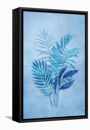Tropical Night in Blue III-Andrea Haase-Framed Stretched Canvas