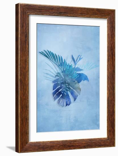 Tropical Night in Blue IV-Andrea Haase-Framed Art Print