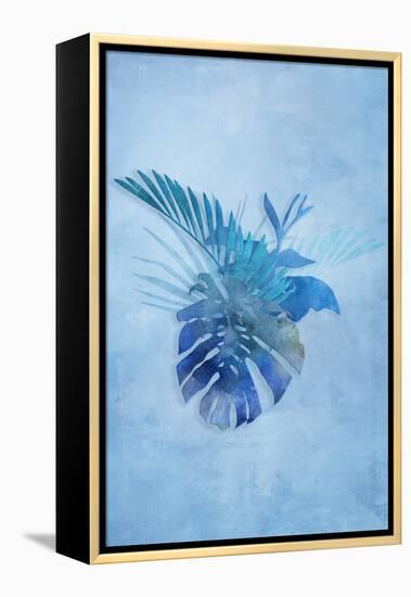 Tropical Night in Blue IV-Andrea Haase-Framed Stretched Canvas