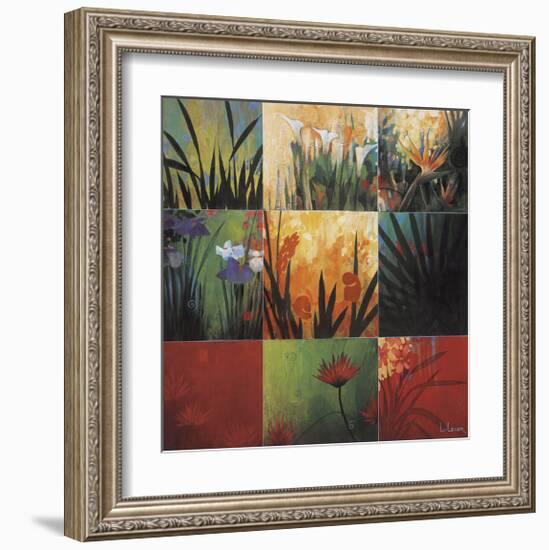 Tropical Nine Patch-Don Li-Leger-Framed Giclee Print