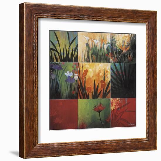 Tropical Nine Patch-Don Li-Leger-Framed Giclee Print