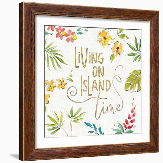 Tropical Oasis VI White-Daphne Brissonnet-Framed Art Print