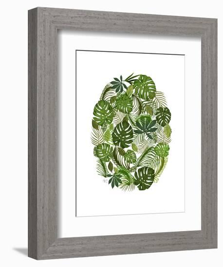 Tropical Oval, Green-Fab Funky-Framed Art Print