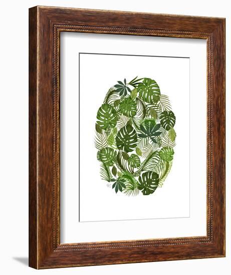 Tropical Oval, Green-Fab Funky-Framed Art Print