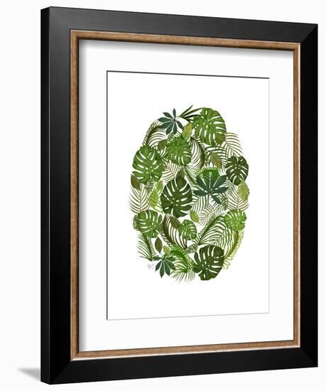 Tropical Oval, Green-Fab Funky-Framed Art Print