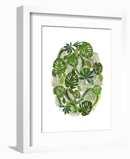 Tropical Oval, Green-Fab Funky-Framed Art Print