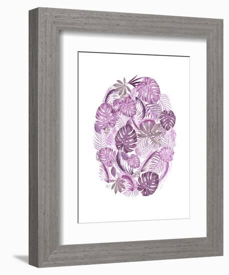 Tropical Oval, Pink-Fab Funky-Framed Art Print