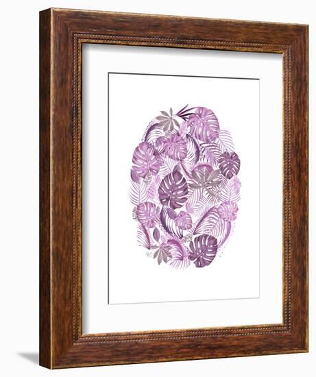 Tropical Oval, Pink-Fab Funky-Framed Art Print