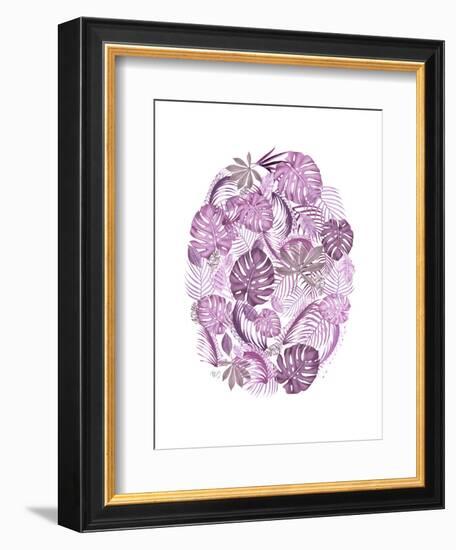 Tropical Oval, Pink-Fab Funky-Framed Art Print