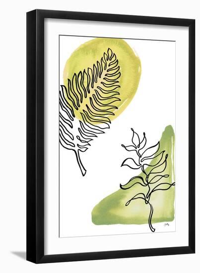 Tropical Palm Contours I-Elizabeth Medley-Framed Art Print