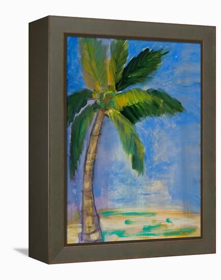 Tropical Palms II-Robin Maria-Framed Stretched Canvas