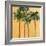 Tropical Palms on Yellow-Jane Slivka-Framed Art Print