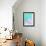 Tropical Paradise - Aqua and Pink-Dominique Vari-Framed Art Print displayed on a wall